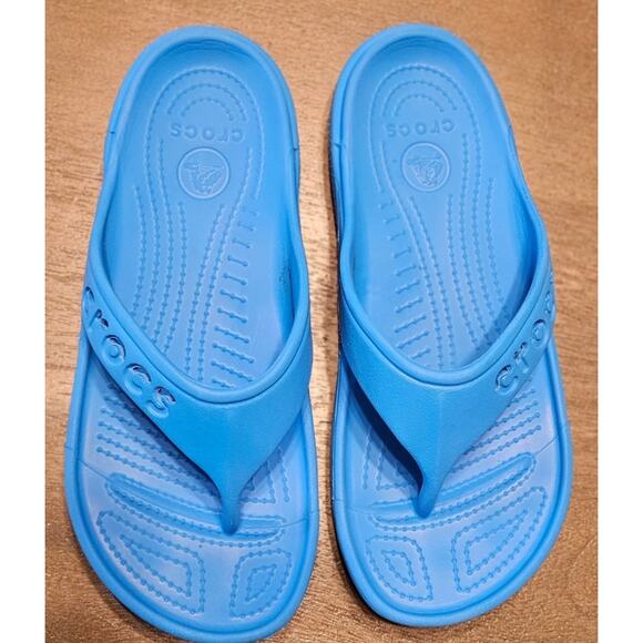 Crocs Baya II Women Size 6 Men 8 Blue Shoes Sandal Flip Flop Slides Open Toe - Picture 8 of 10